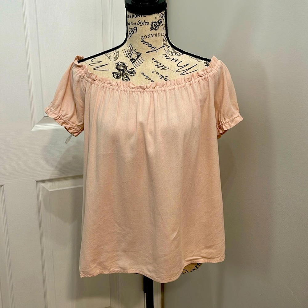 Pink cotton blouse